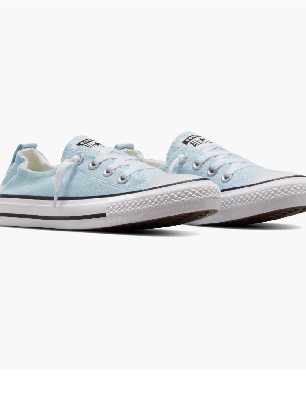 Converse Low Top Sneakers | Light Blue and White | Size 7.5